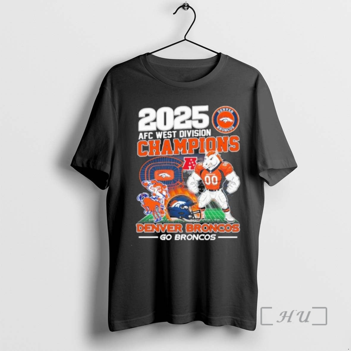 Officials Go Broncos 2025 Afc West Champions T-Shirts, Hoodie, Sweatshirt | PodTeesHub.com