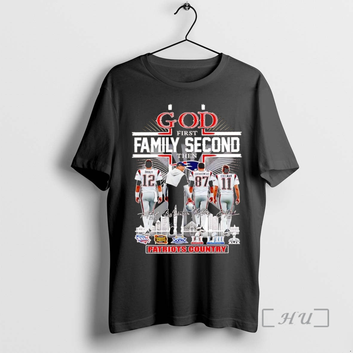 Officials God First Family Second Then Patriots Country Players T-Shirts, Hoodie, Sweatshirt | PodTeesHub.com