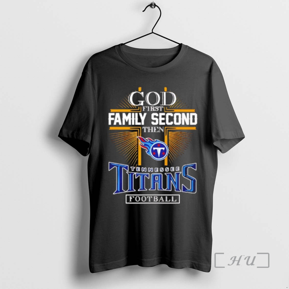 Officials God First Family Second Then Tennessee Titans Football 2025 T-Shirts, Hoodie, Sweatshirt | PodTeesHub.com