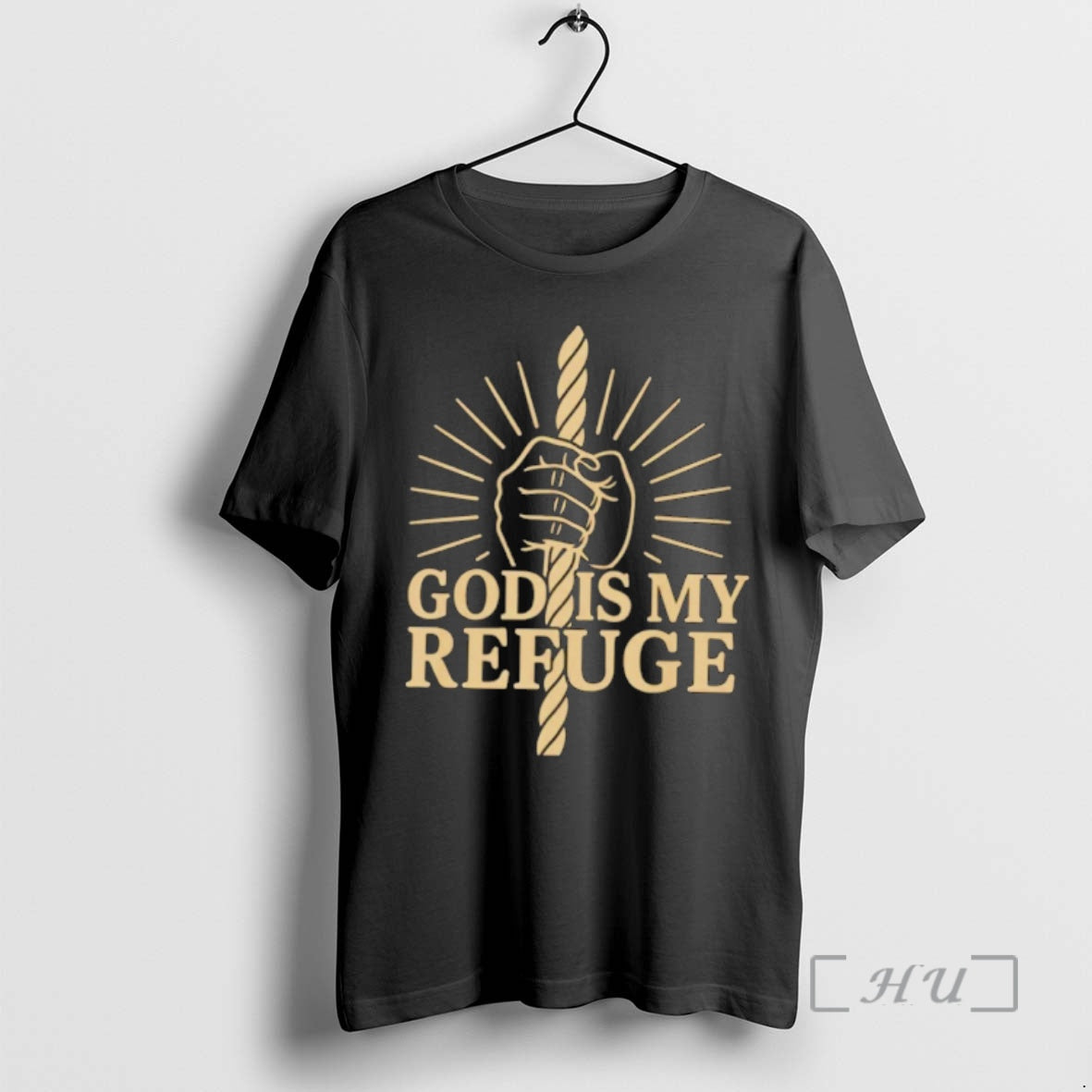 Officials God Is My Refuge Christian Strength And Hope T-Shirts, Hoodie, Sweatshirt | PodTeesHub.com