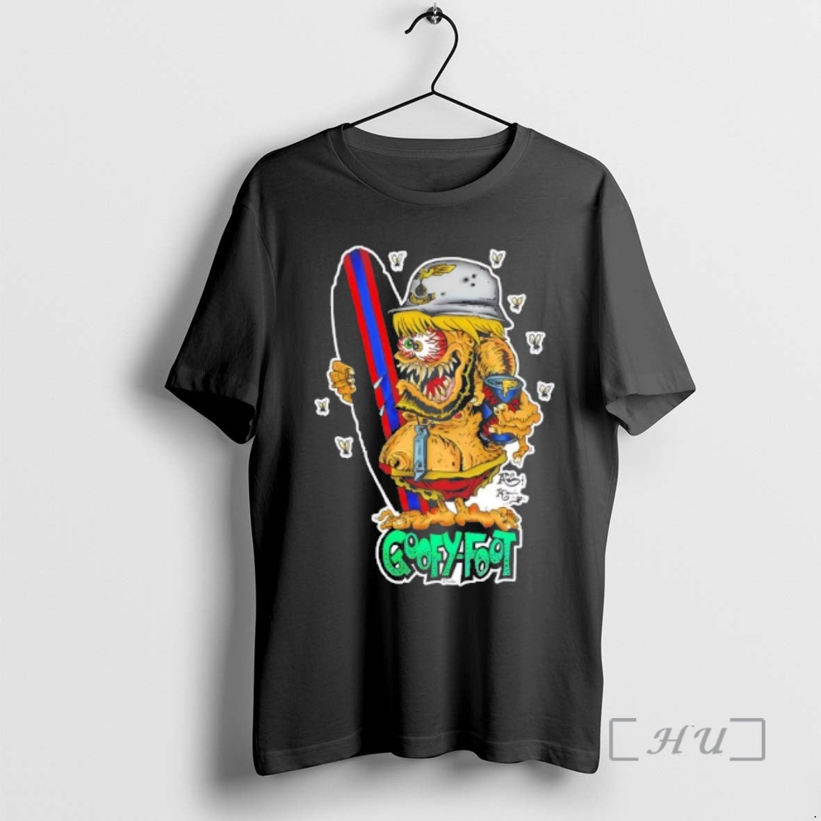 Officials Goofyfoot Surf Goat Cartoon T-Shirts, Hoodie, Sweatshirt | PodTeesHub.com