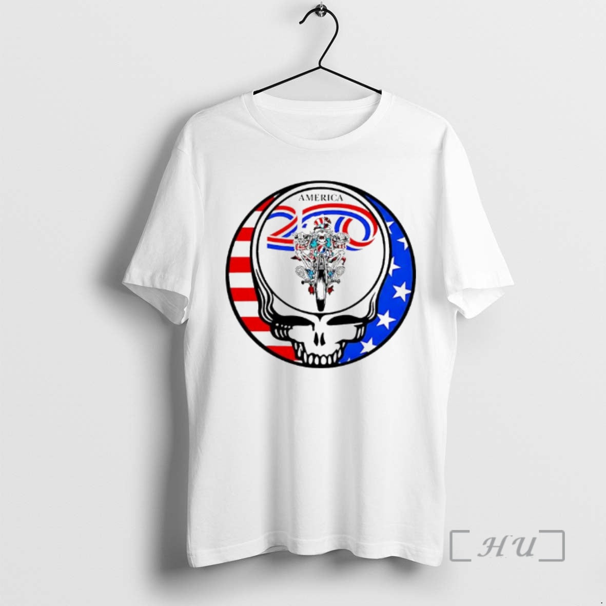 Officials Grateful Dead America Moto Sam Skeleton Riding Motorcycle T-Shirts, Hoodie, Sweatshirt | PodTeesHub.com
