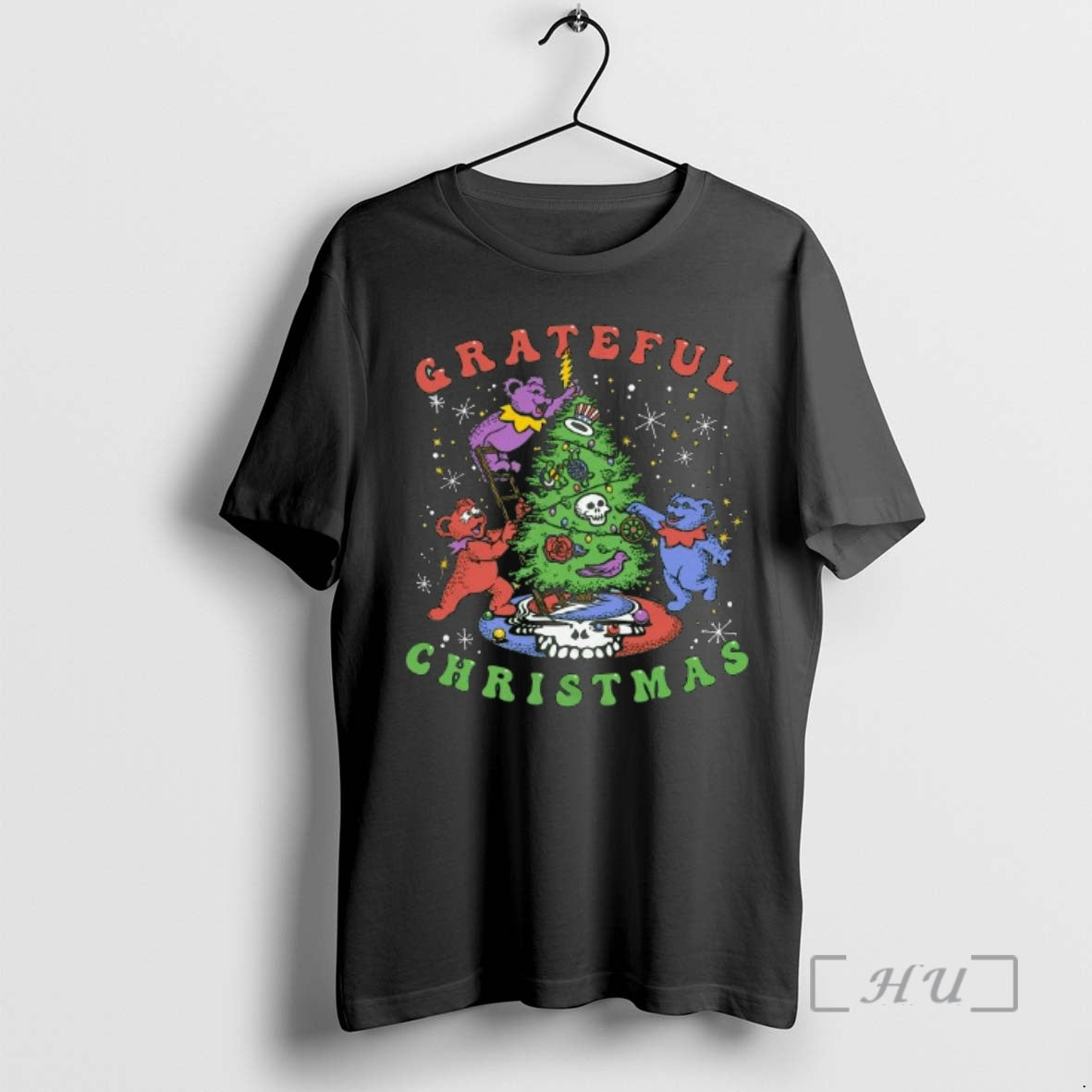 Officials Grateful Dead Jolly Bears Light Tree Christmas T-Shirts, Hoodie, Sweatshirt | PodTeesHub.com