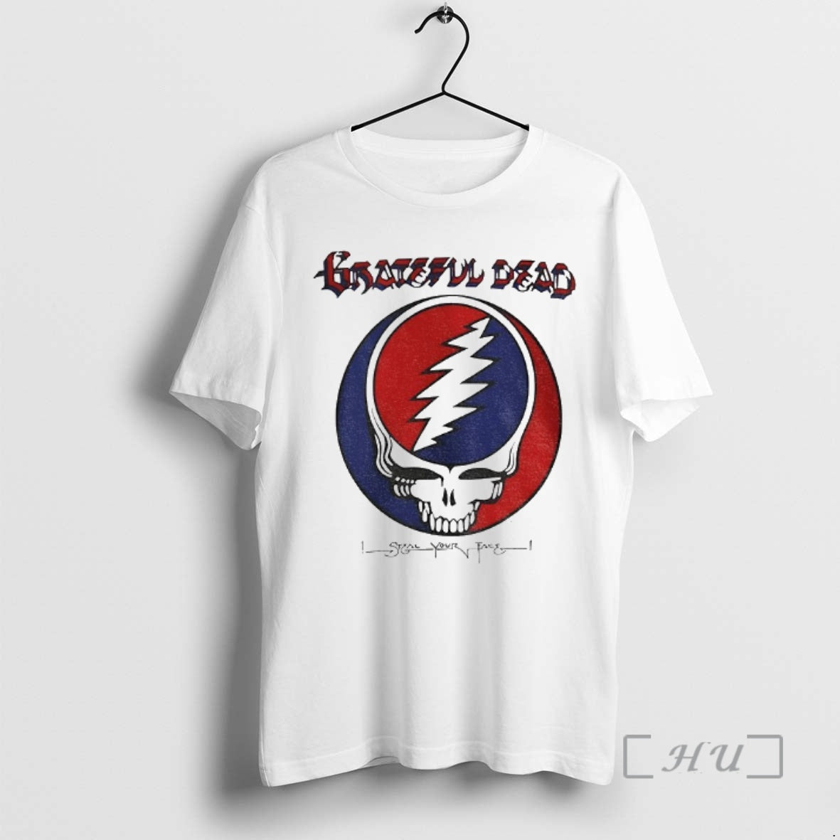Officials Grateful Dead Steal Your Face Skull Band Logo T-Shirts, Hoodie, Sweatshirt | PodTeesHub.com