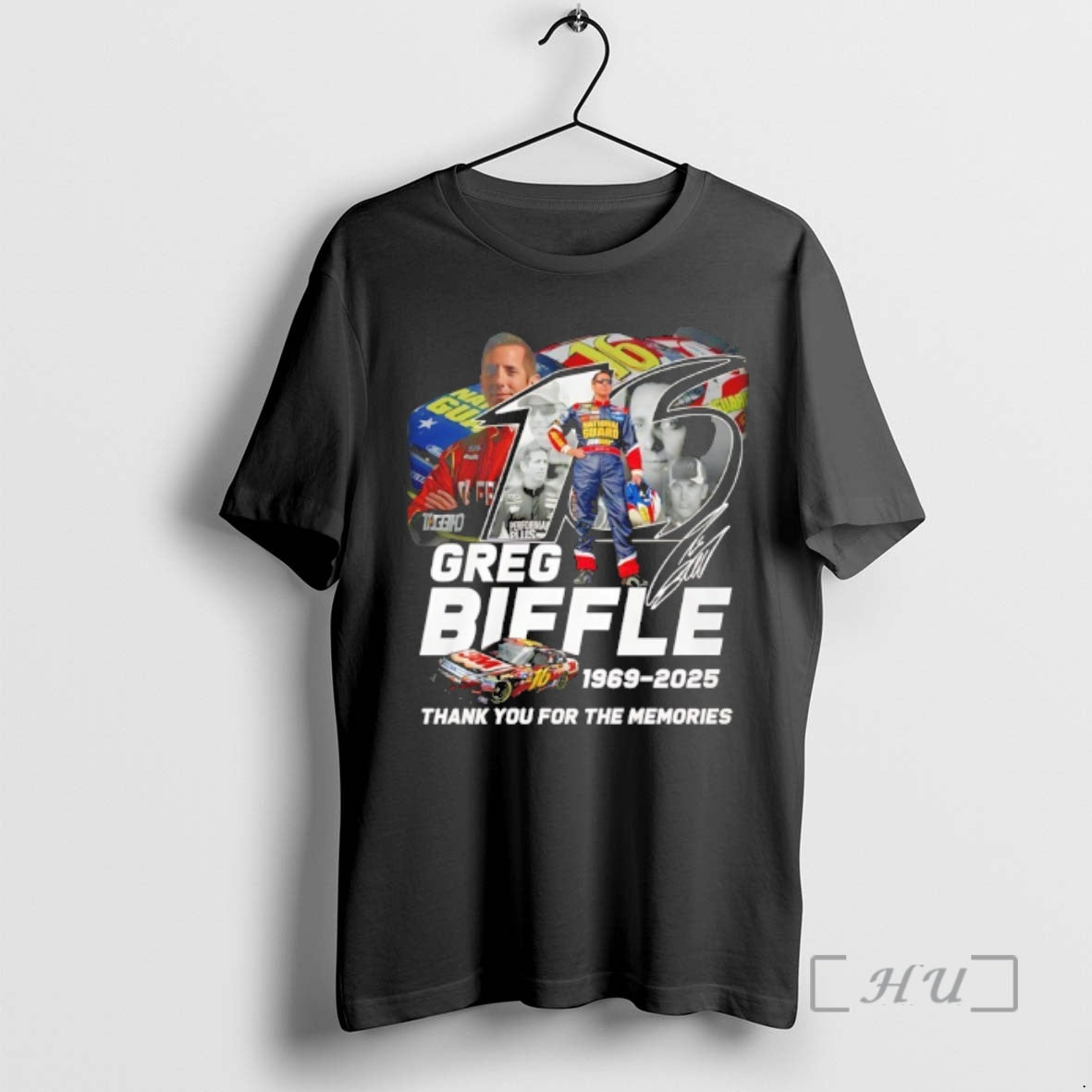 Officials Greg Biffle 1969 2025 Thank You For The Memories Signature Premium T Shirts Sweater Hoodie, Sweatshirt