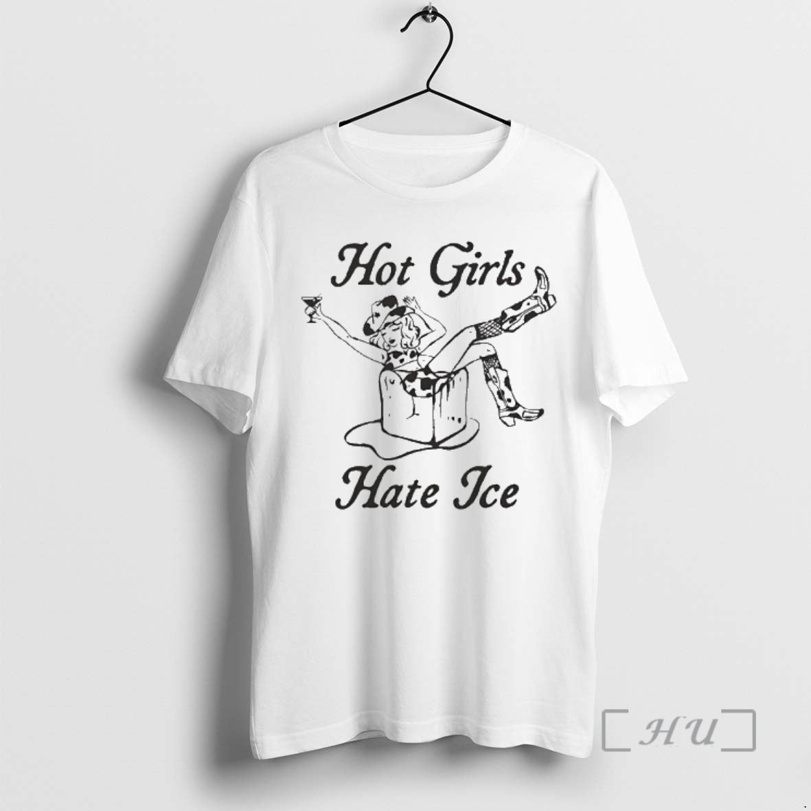 Officials Hot Girls Cowboy Hate Ice Graphic T-Shirts, Hoodie, Sweatshirt | PodTeesHub.com