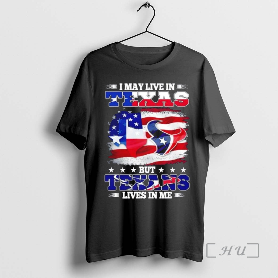 Officials I May Live In Texas But Houston Texans Lives In Me Us Flag Premium T-Shirts, Hoodie, Sweatshirt | PodTeesHub.com