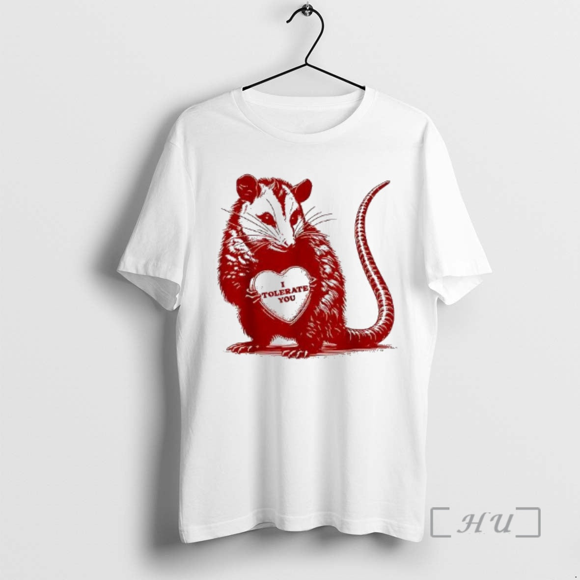 Officials I Tolerate You Opossum Happy Valentine Day Woman T-Shirts, Hoodie, Sweatshirt | PodTeesHub.com