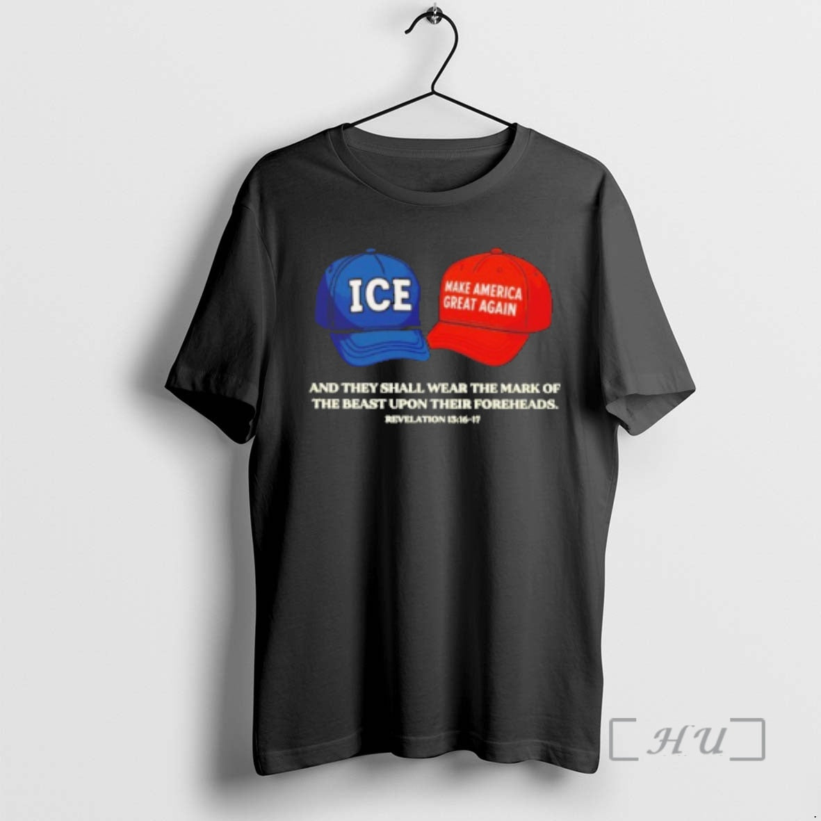 Officials Ice And Maga And They Shall Wear The Mark Of The Beast Upon Their T-Shirts, Hoodie, Sweatshirt | PodTeesHub.com