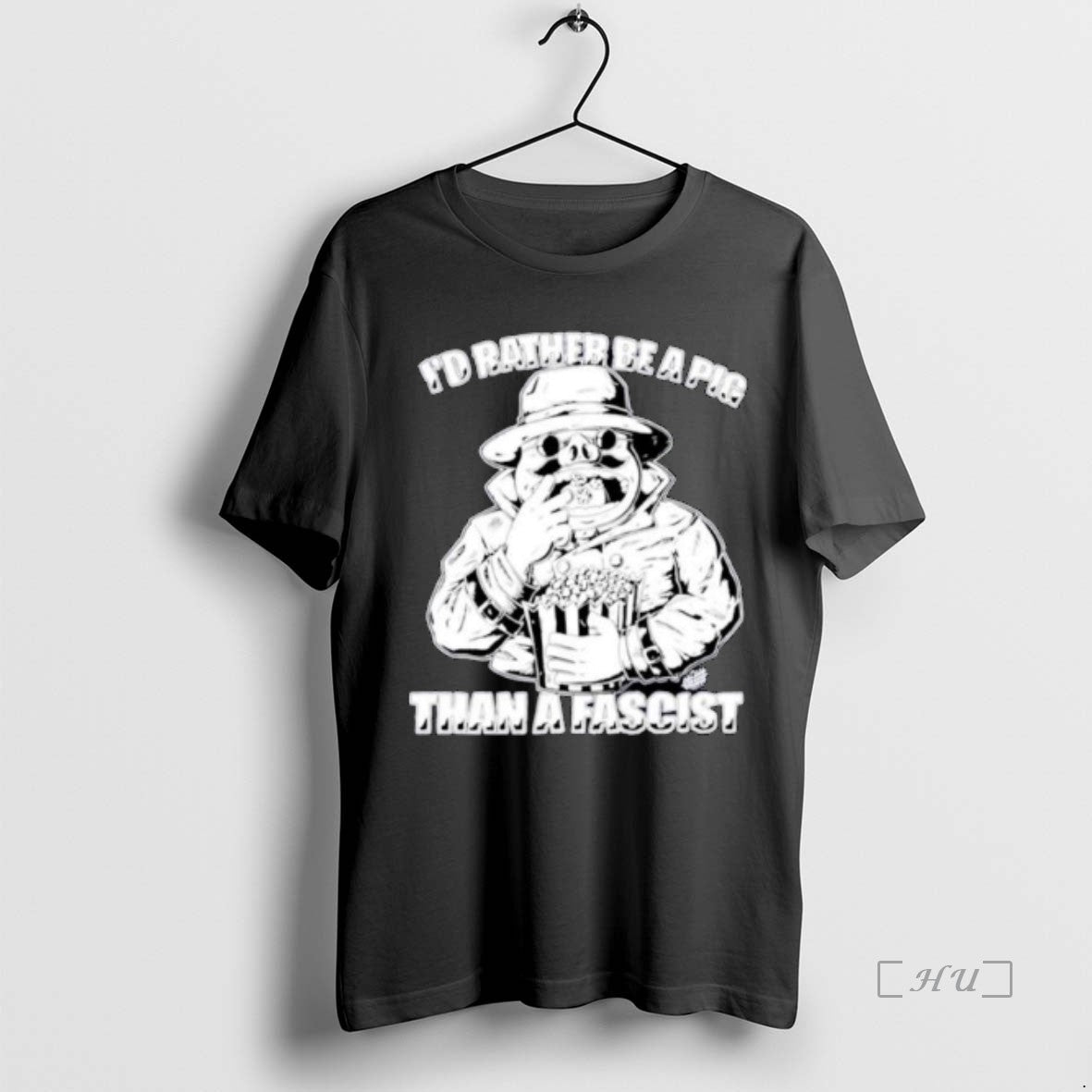 Officials Id Rather Be A Pig Than A Fascist Ornaments T-Shirts, Hoodie, Sweatshirt | PodTeesHub.com