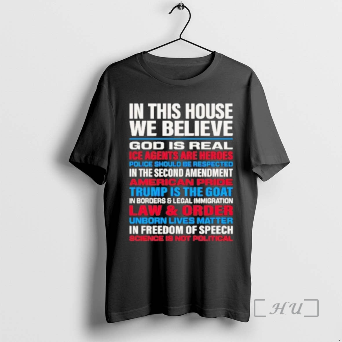 Officials In This House We Believe God Is Real Ice Agents Are Heroes Premium T-Shirts, Hoodie, Sweatshirt | PodTeesHub.com