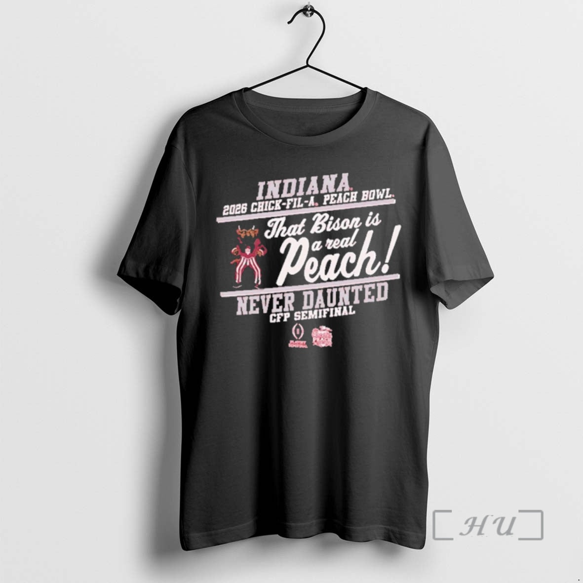 Officials Indiana Hoosiers Never Daunted 2026 Peach Bowl T-Shirts, Hoodie, Sweatshirt | PodTeesHub.com