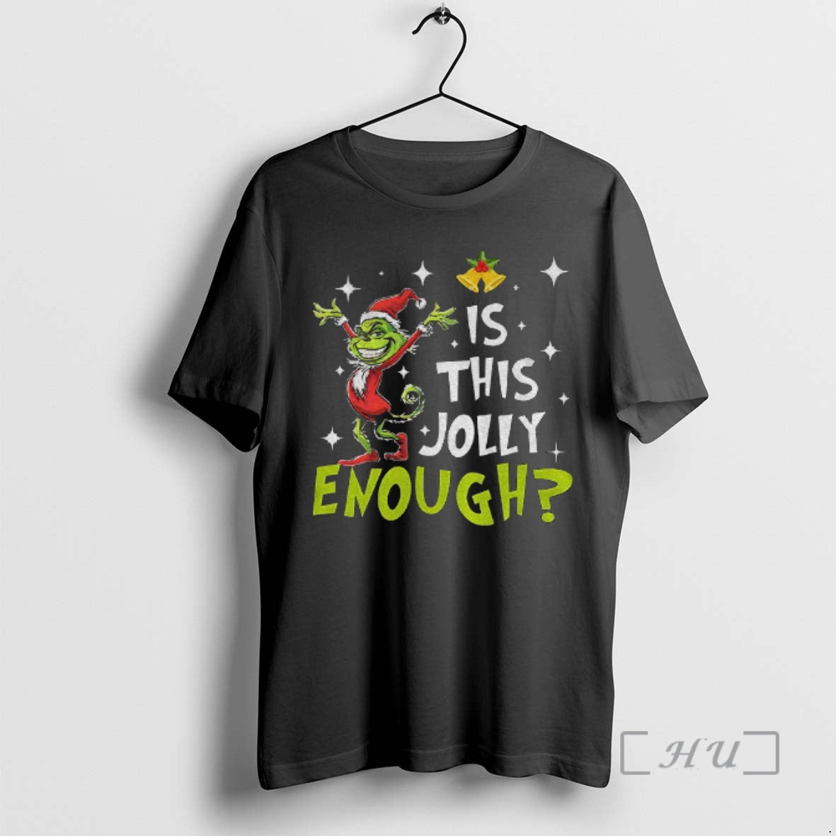 Officials Is This Jolly Enough Funny Grinch Christmas T-Shirts, Hoodie, Sweatshirt | PodTeesHub.com