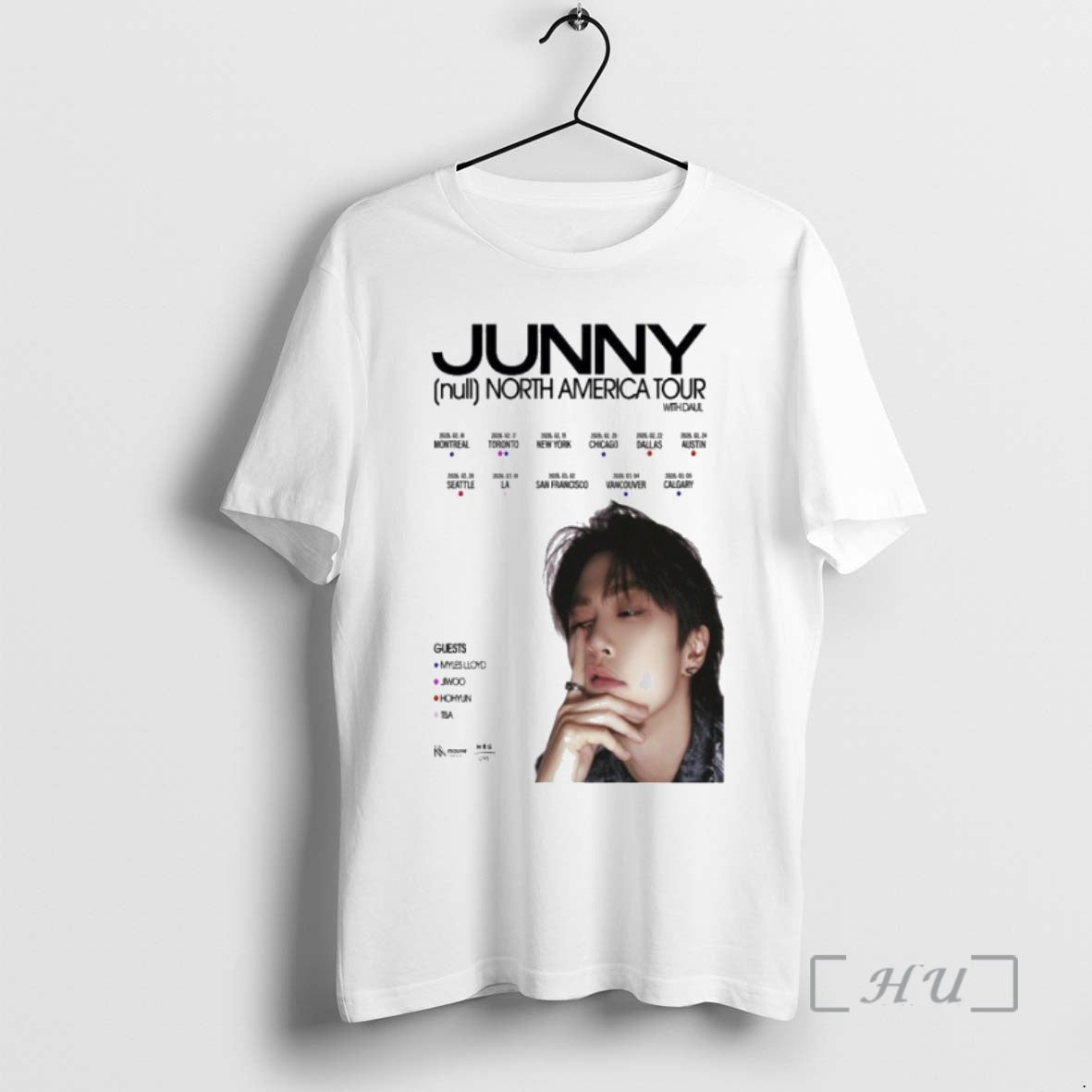 Officials Junny North America Tour 2026 T-Shirts, Hoodie, Sweatshirt | PodTeesHub.com