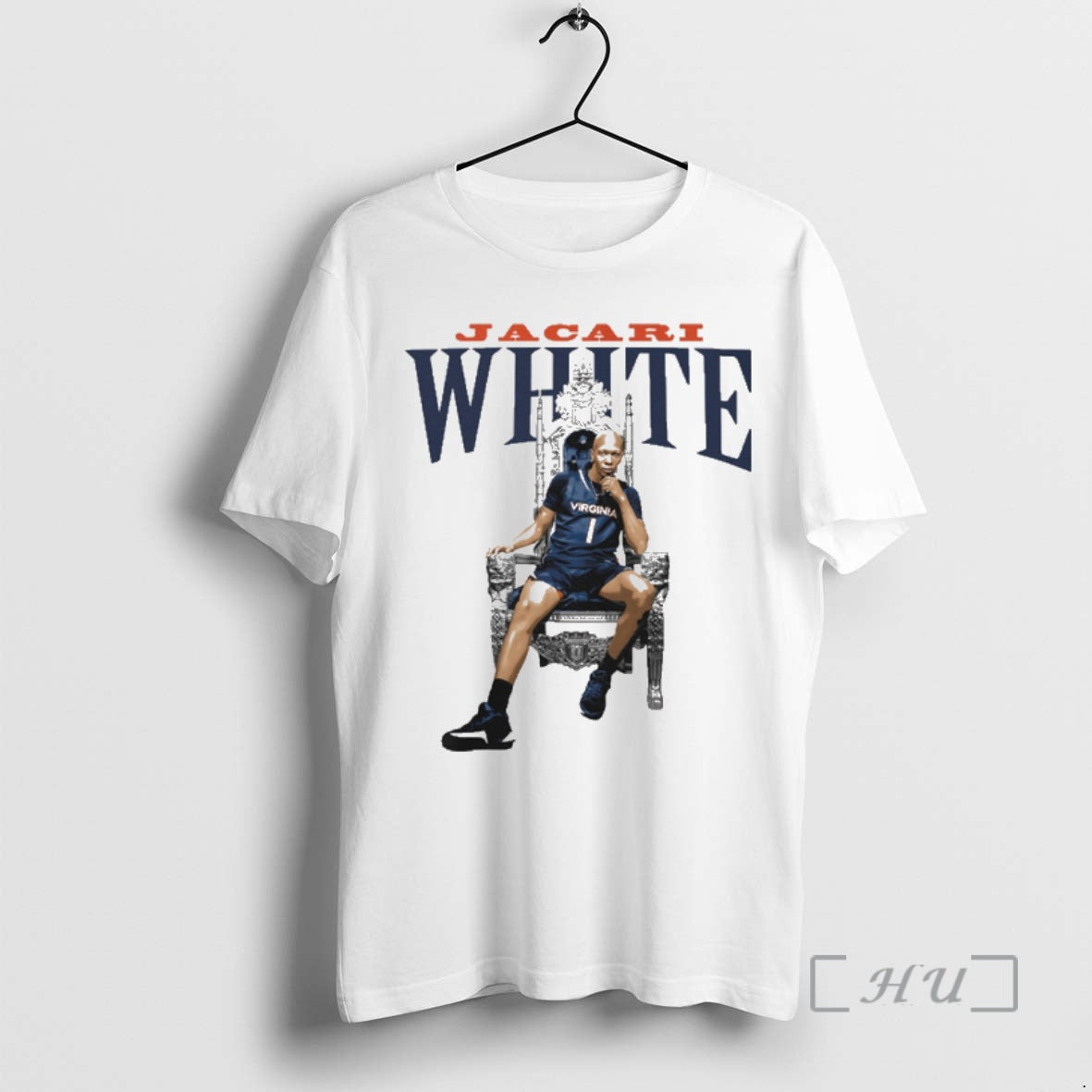 Officials Jacari White Virginia Cavaliers Basketball Portrait T-Shirts, Hoodie, Sweatshirt | PodTeesHub.com
