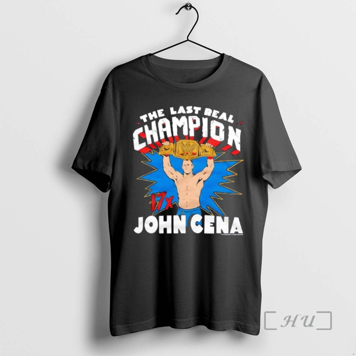 Officials John Cena The Last Real Champion Cartoon T-Shirts, Hoodie, Sweatshirt | PodTeesHub.com