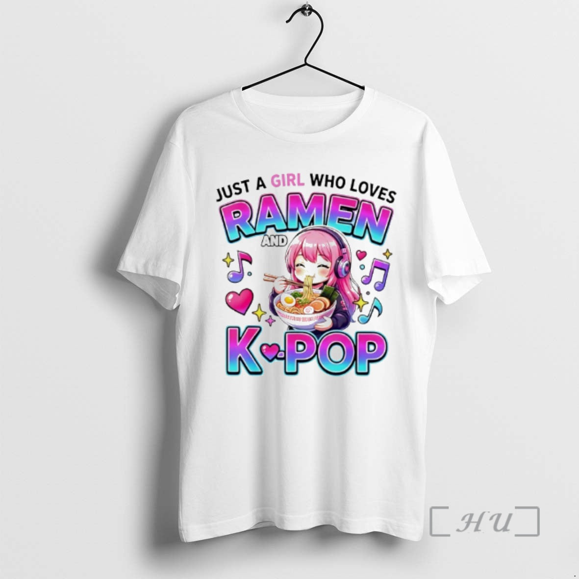 Officials Just A Girl Who Loves Anime Ramen And K Pop Premium T Shirts Sweater Hoodie, Sweatshirt | PodTeesHub.com
