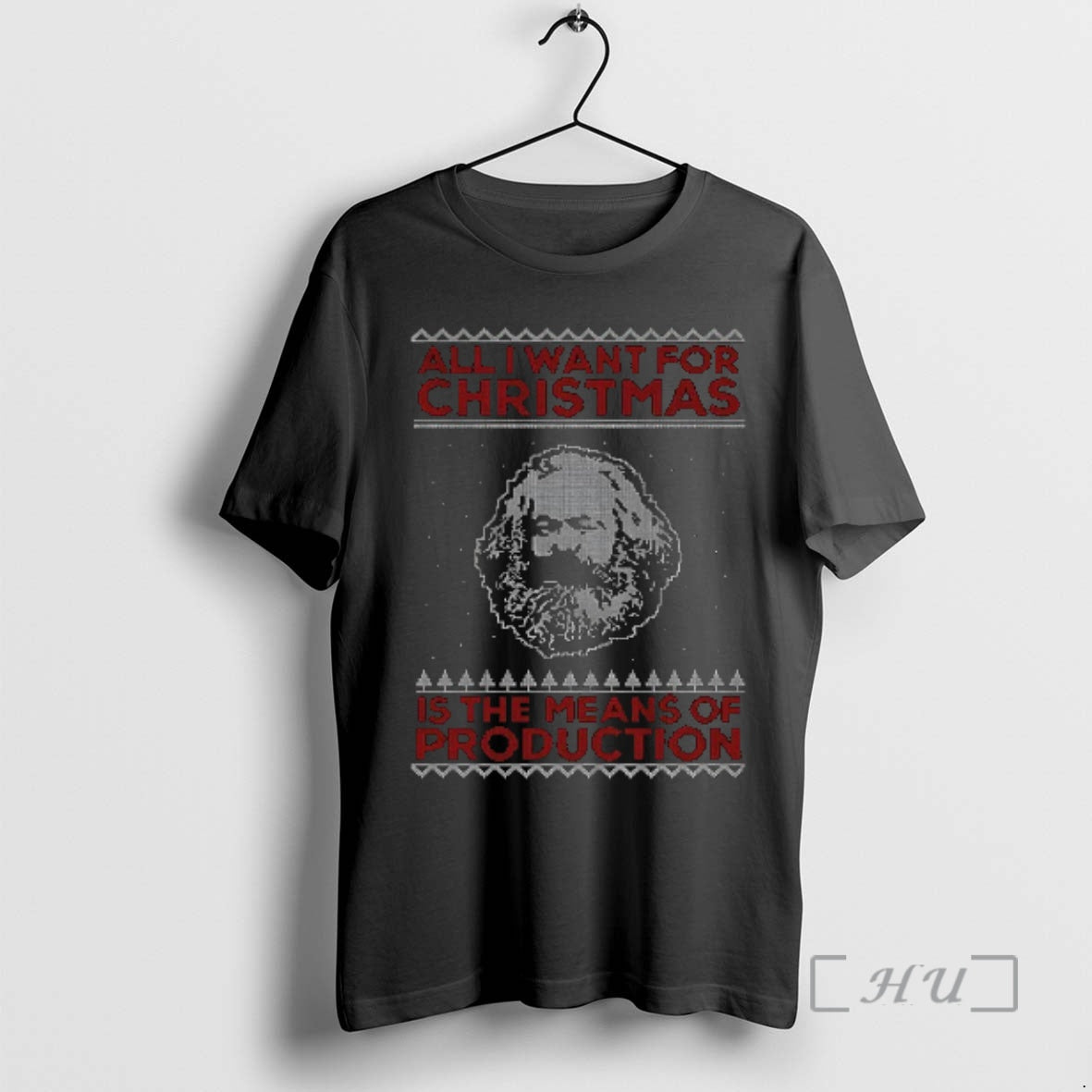 Officials Karl Marx All I Want For Christmas Is The Means Of Production Premium T-Shirts, Hoodie, Sweatshirt | PodTeesHub.com