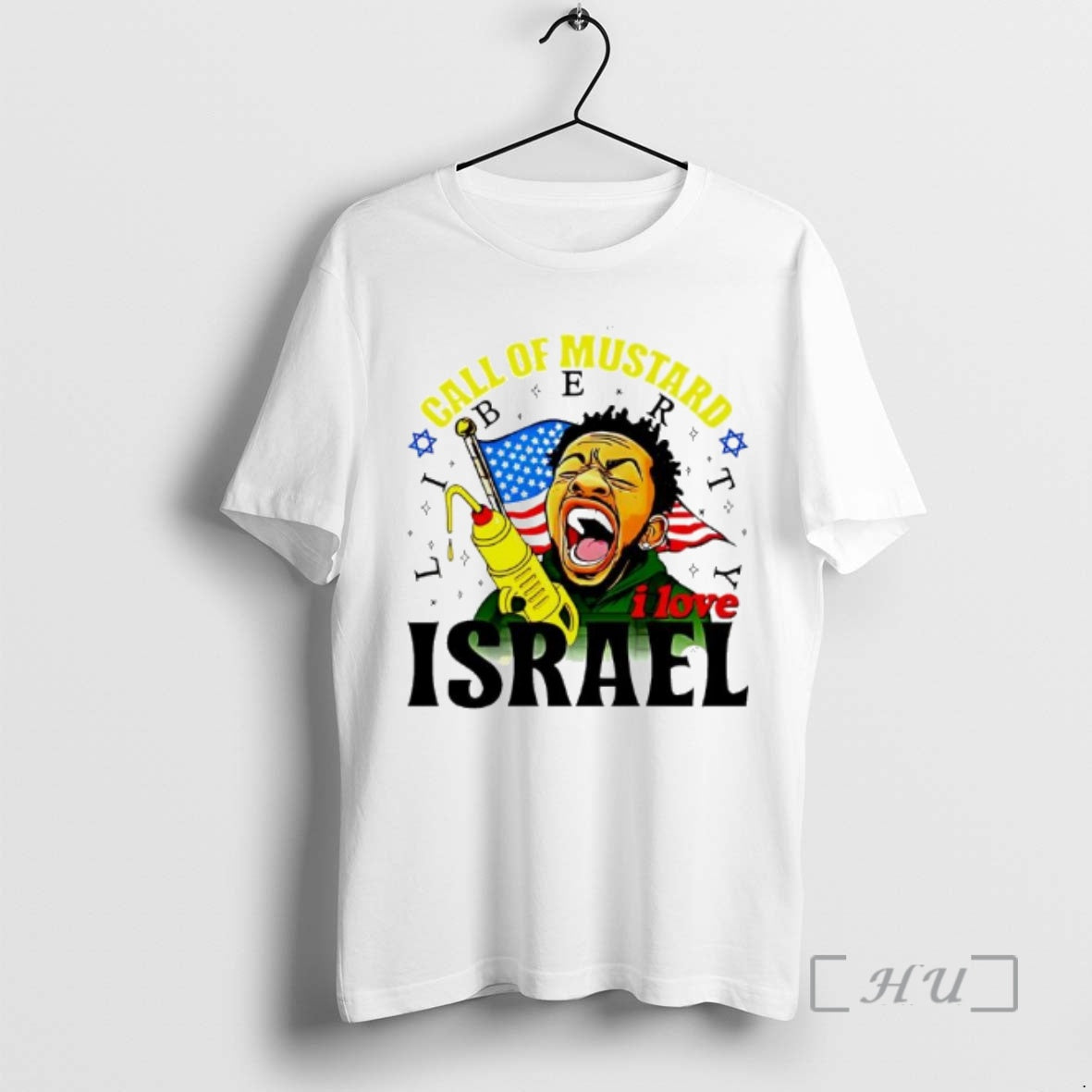 Officials Kendrick Call Of Mustard I Love Israel Graphic T-Shirts, Hoodie, Sweatshirt | PodTeesHub.com