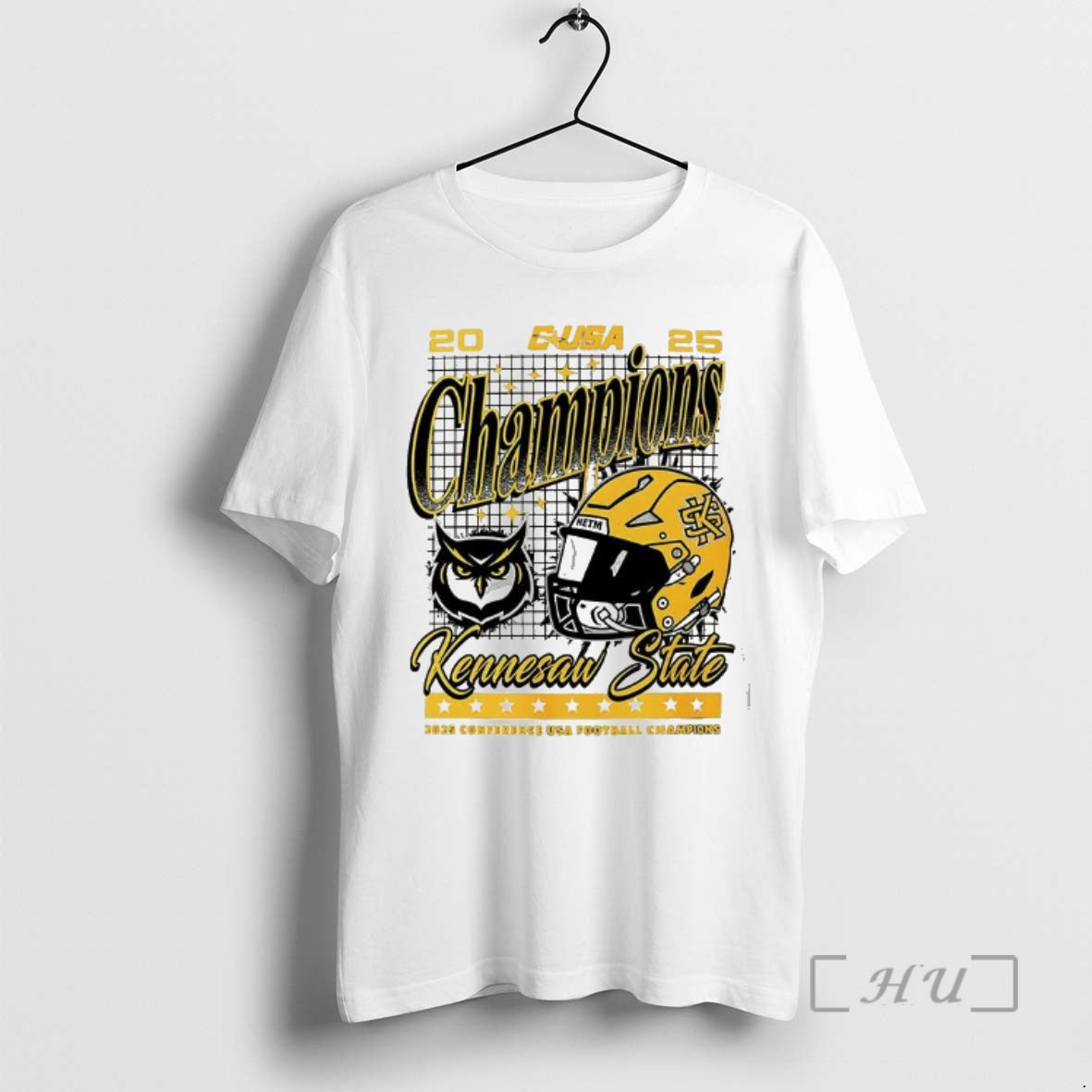 Officials Kennesaw State Owls 2025 C Usa Football Champions Logo T-Shirts, Hoodie, Sweatshirt | PodTeesHub.com