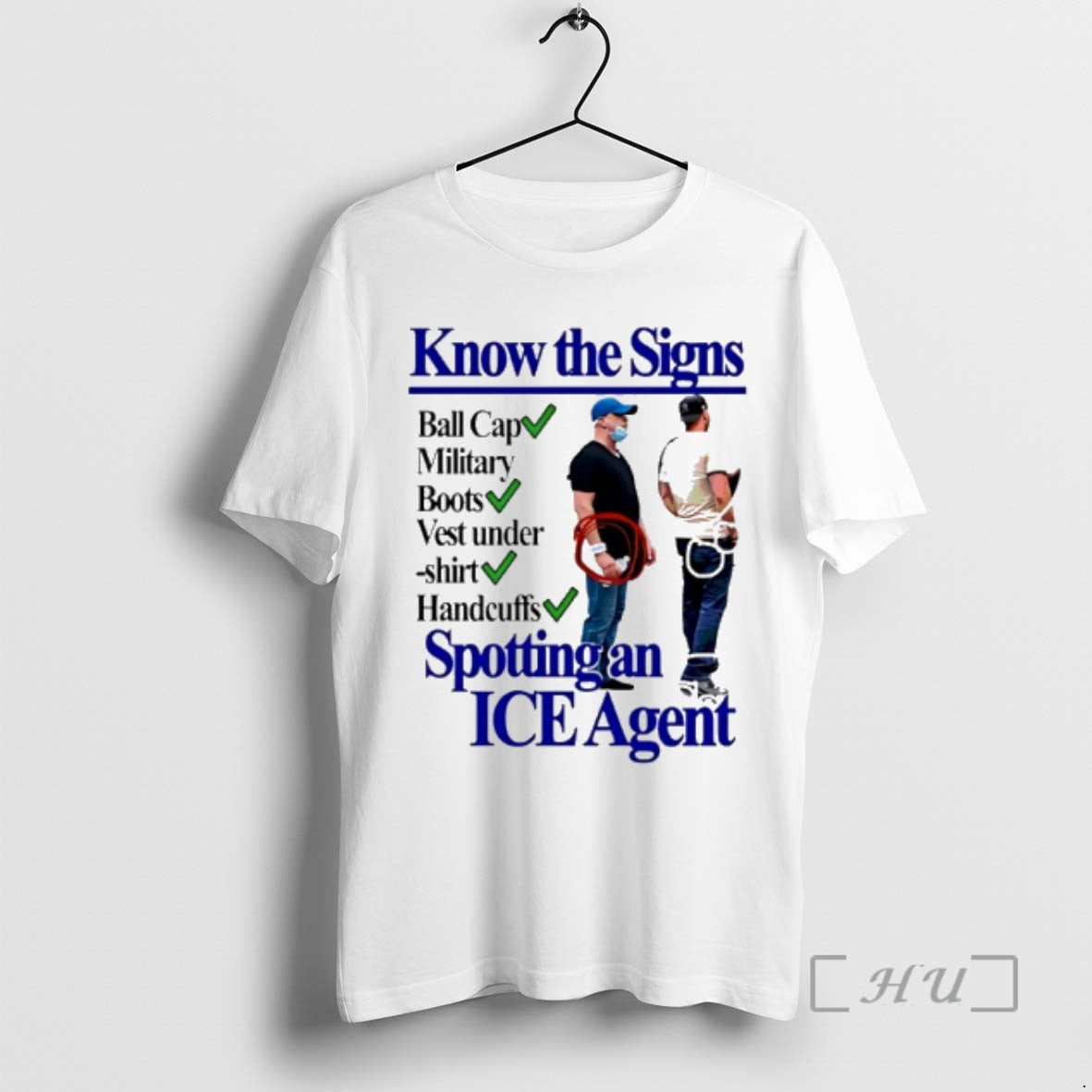 Officials Know The Signs Spotting An Ice Agent Graphic T-Shirts, Hoodie, Sweatshirt | PodTeesHub.com