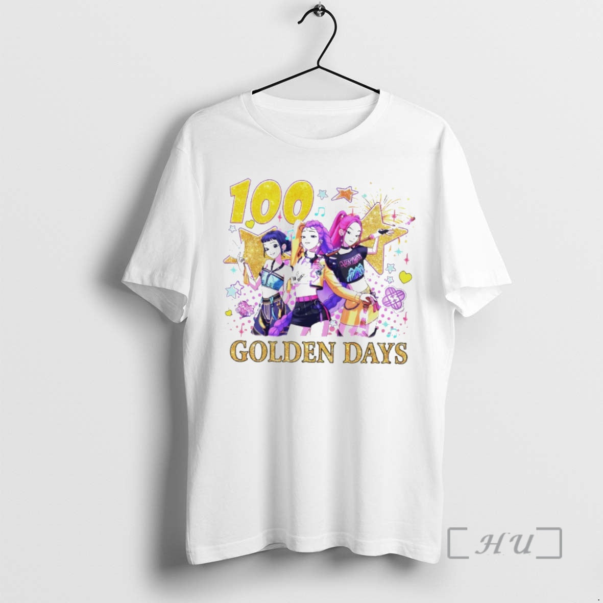 Officials Kpop Demon Hunter 100 Golden Days 100th Day Of School Premium T Shirts Sweater Hoodie, Sweatshirt | PodTeesHub.com