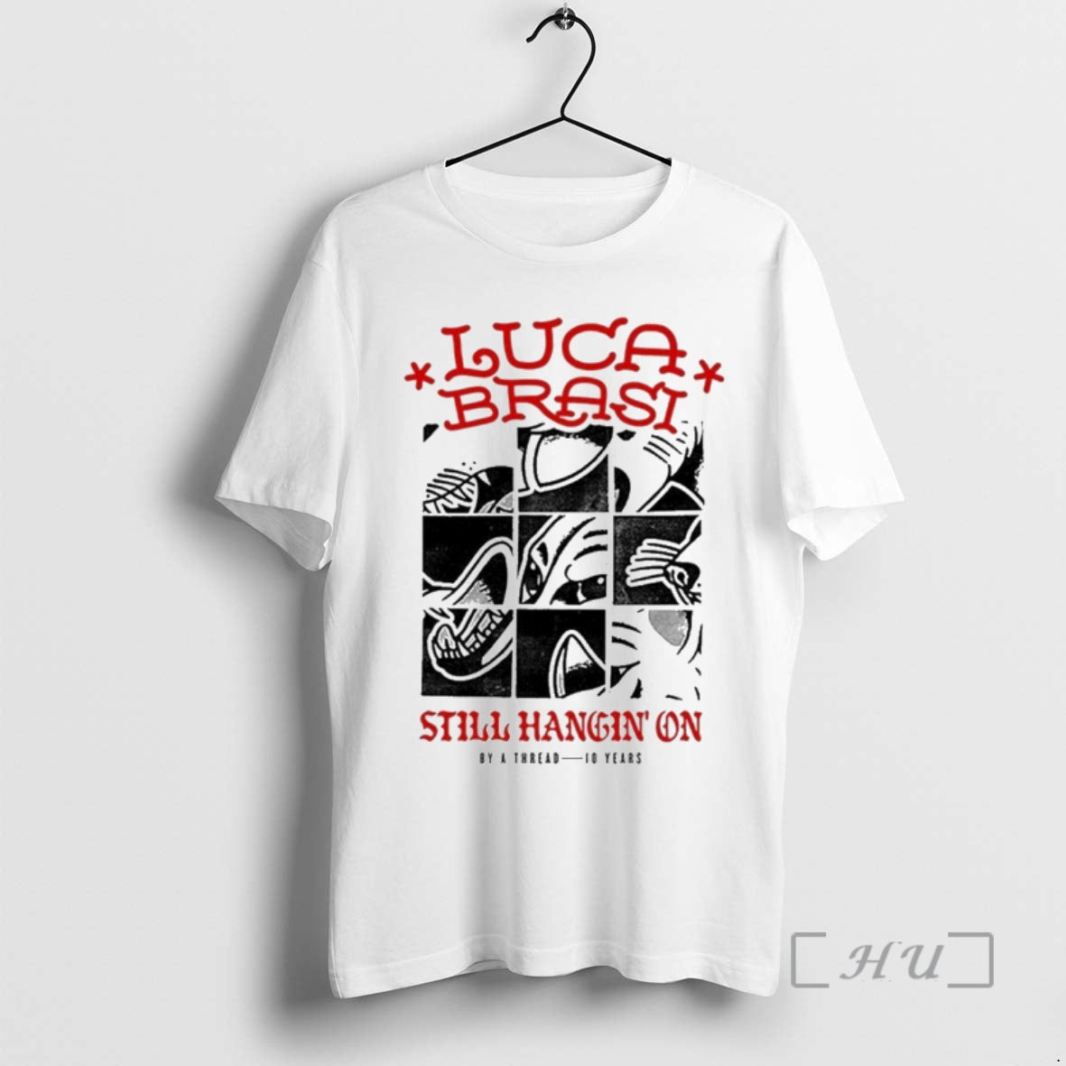 Officials Luca Brasi Still Hangin On By A Thread 10 Years Premium T Shirts Sweater Hoodie, Sweatshirt | PodTeesHub.com