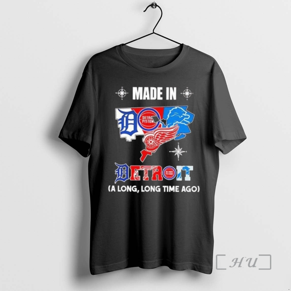 Officials Made In Detroit A Long Long Time Ago State Logo Map 2026 Premium T-Shirts, Hoodie, Sweatshirt | PodTeesHub.com