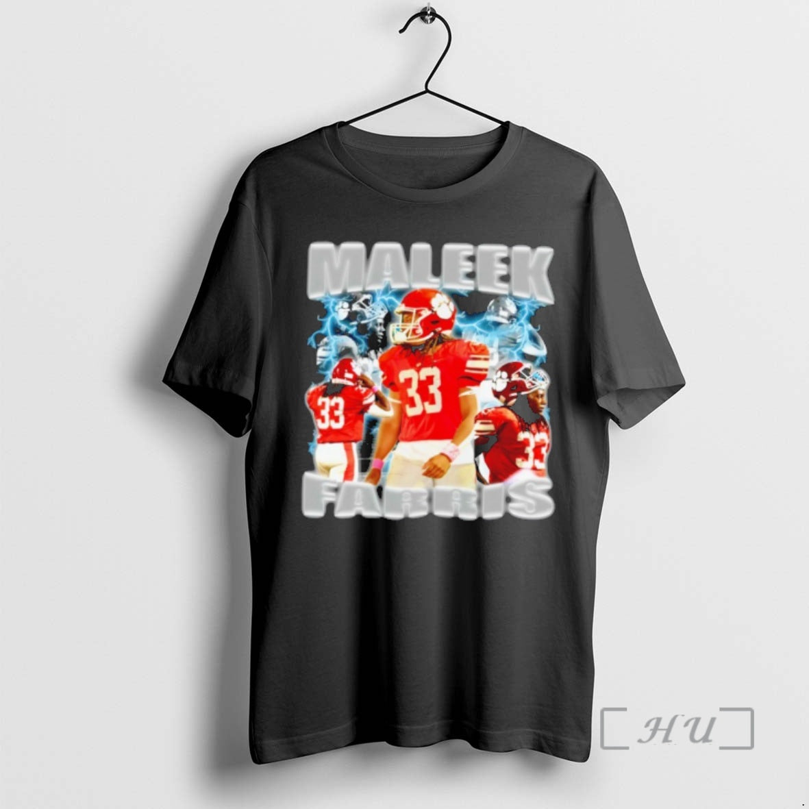 Officials Maleek Farris Football Lightning Graphic T-Shirts, Hoodie, Sweatshirt | PodTeesHub.com