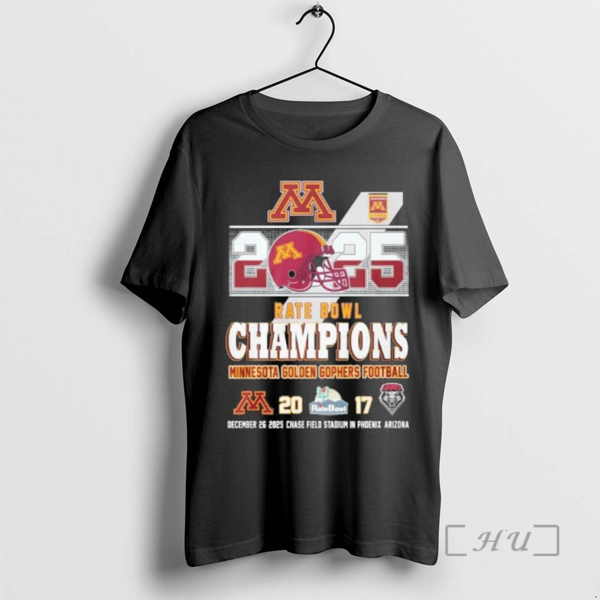 Officials Minnesota Golden Gophers 2025 Rate Bowl Champions Score T-Shirts, Hoodie, Sweatshirt | PodTeesHub.com