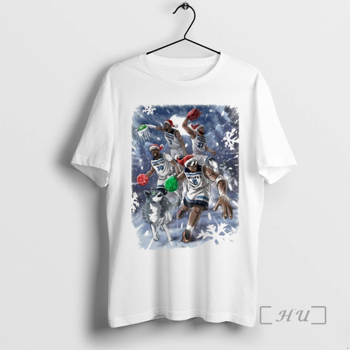 Officials Minnesota Timberwolves Merry Christmas And Happy Gameday 2026 T-Shirts, Hoodie, Sweatshirt | PodTeesHub.com