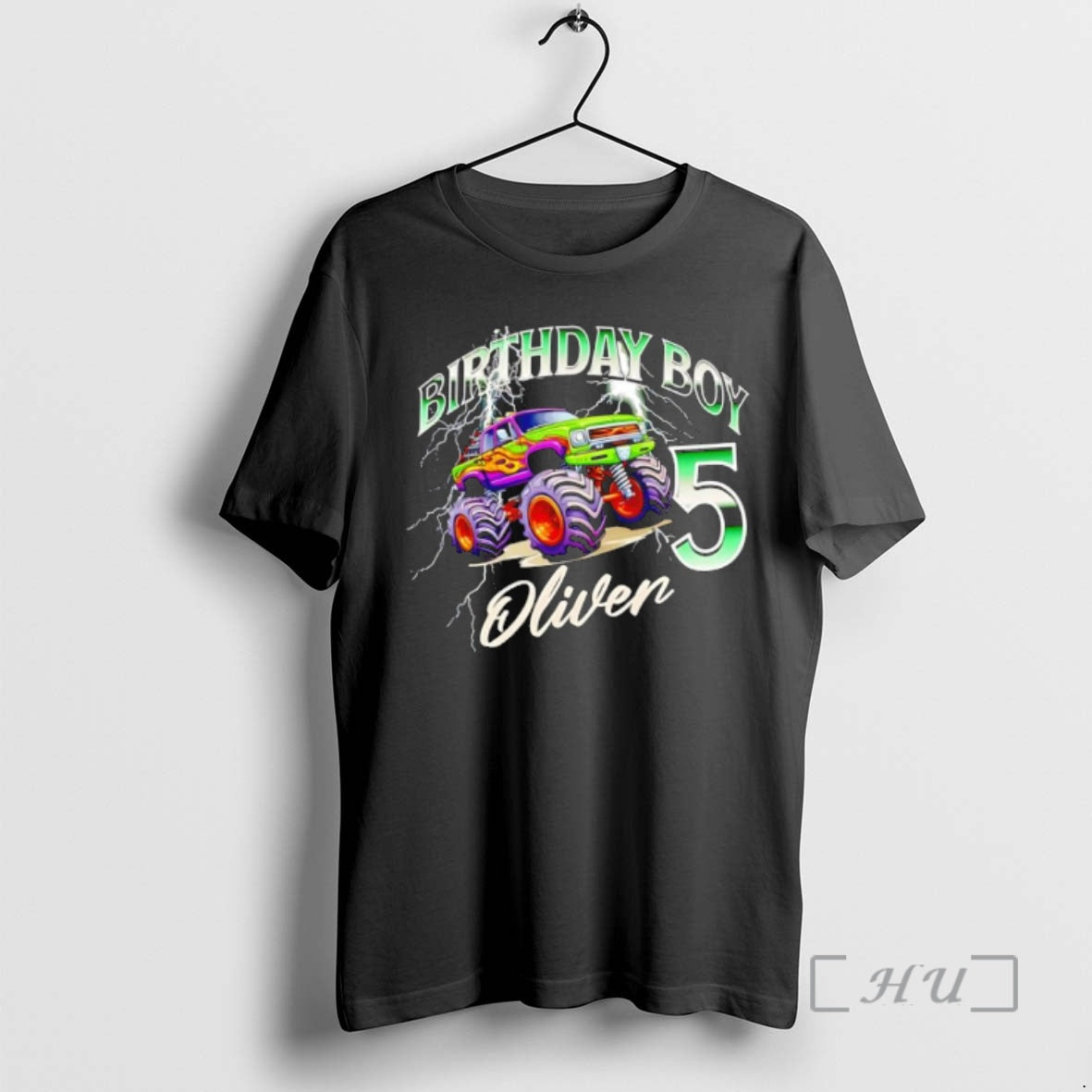 Officials Monster Truck Birthday Boy 5 Oliver T-Shirts, Hoodie, Sweatshirt | PodTeesHub.com