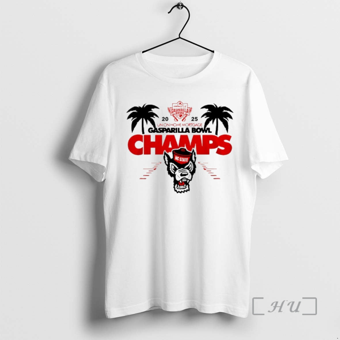 Officials Nc State Wolfpack Union Home Mortgage Gasparilla Bowl Champions 2025 Logo Premium T Shirts Hoodie, Sweatshirt