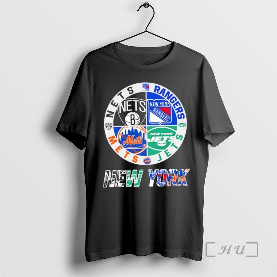 Officials New York City Sports Nets Rangers Jets Mets Logos Combine Premium T Shirts Sweater Hoodie, Sweatshirt