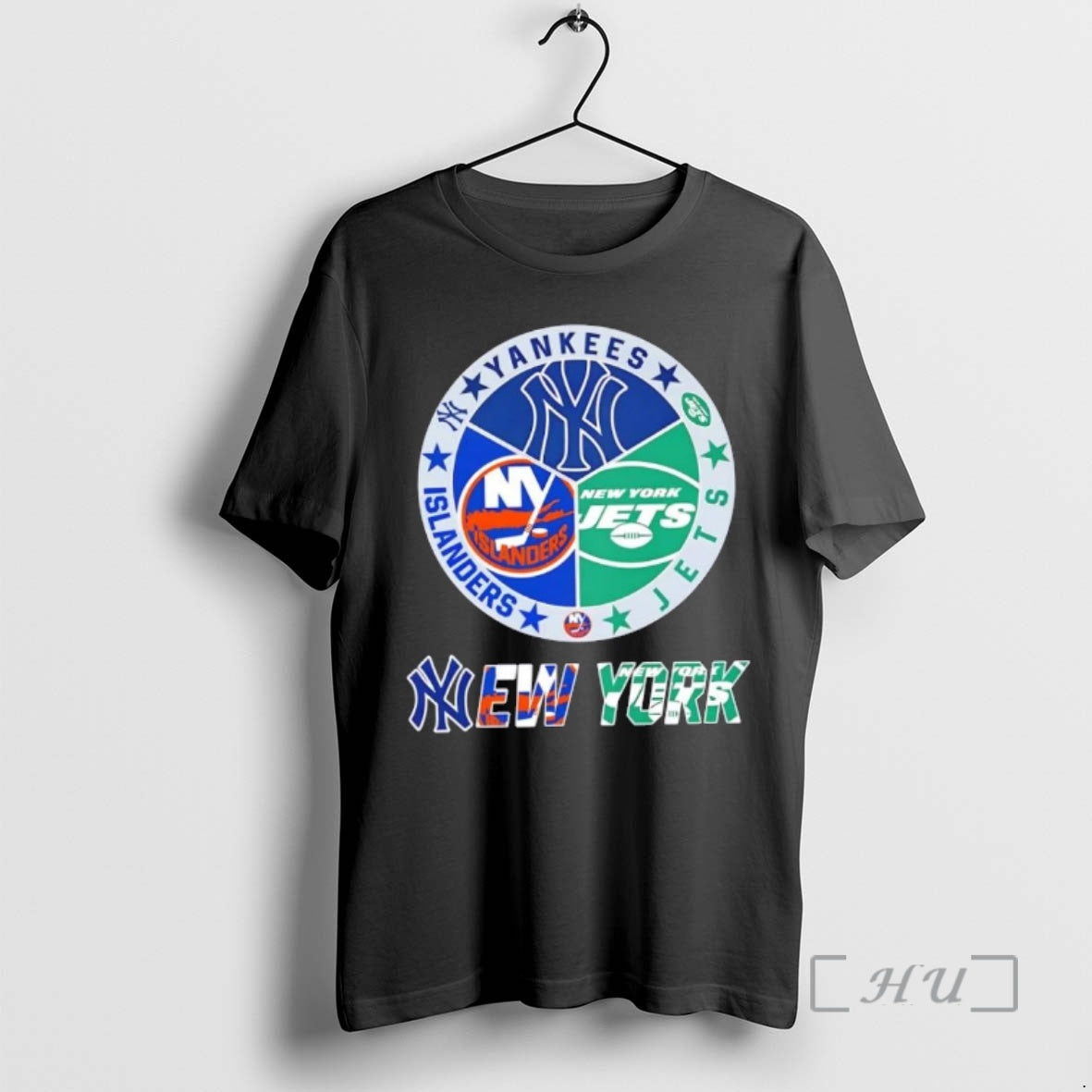 Officials New York City Sports Yankees Jets Islanders Logos Combine T-Shirts, Hoodie, Sweatshirt | PodTeesHub.com