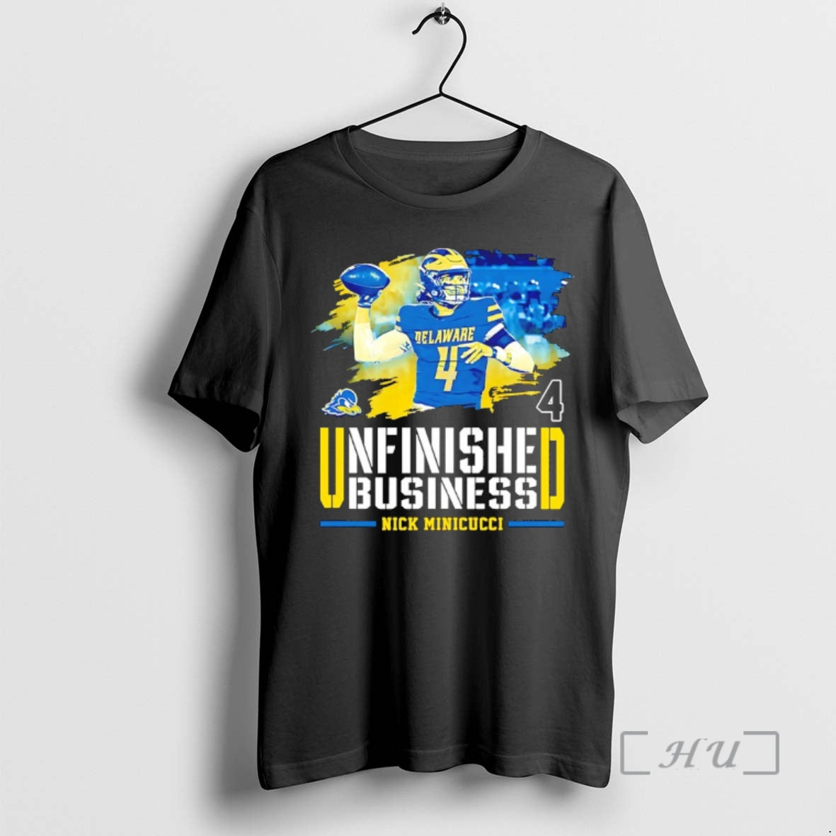 Officials Nicholas Minicucci Unfinished Business Delaware Ncaa Football T-Shirts, Hoodie, Sweatshirt | PodTeesHub.com