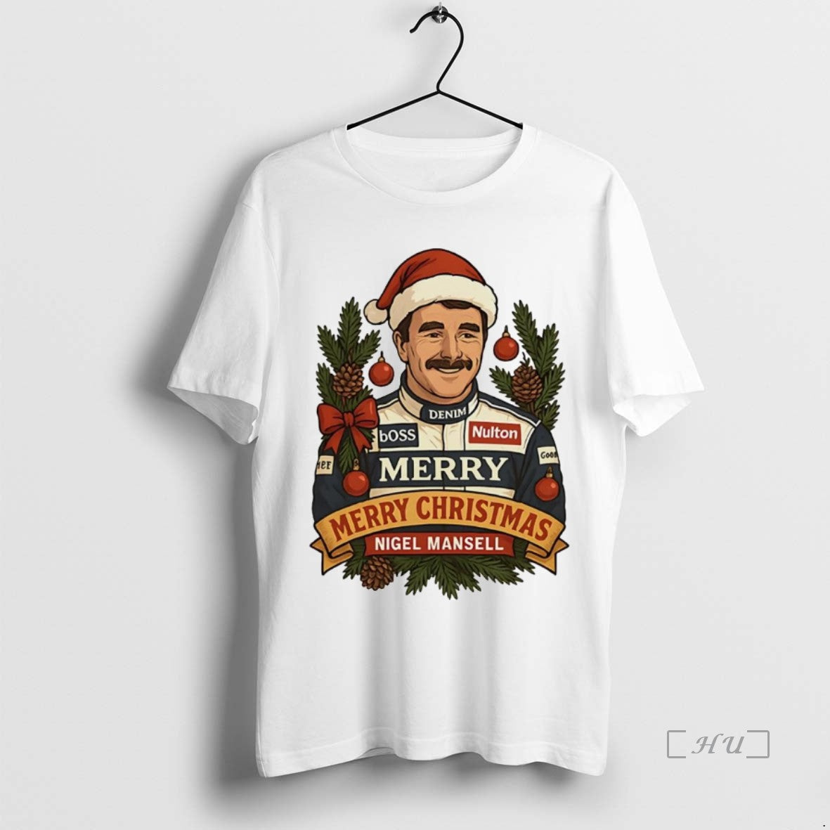 Officials Nigel Mansell Merry Christmas T-Shirts, Hoodie, Sweatshirt | PodTeesHub.com