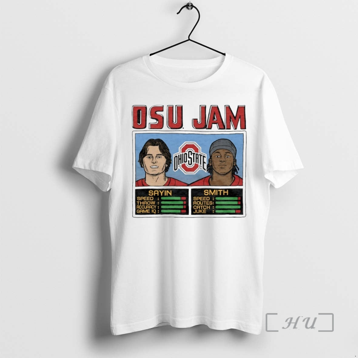 Officials Osu Jam Buckeyes Julian Sayin And Jeremiah Smith Circle T-Shirts, Hoodie, Sweatshirt | PodTeesHub.com