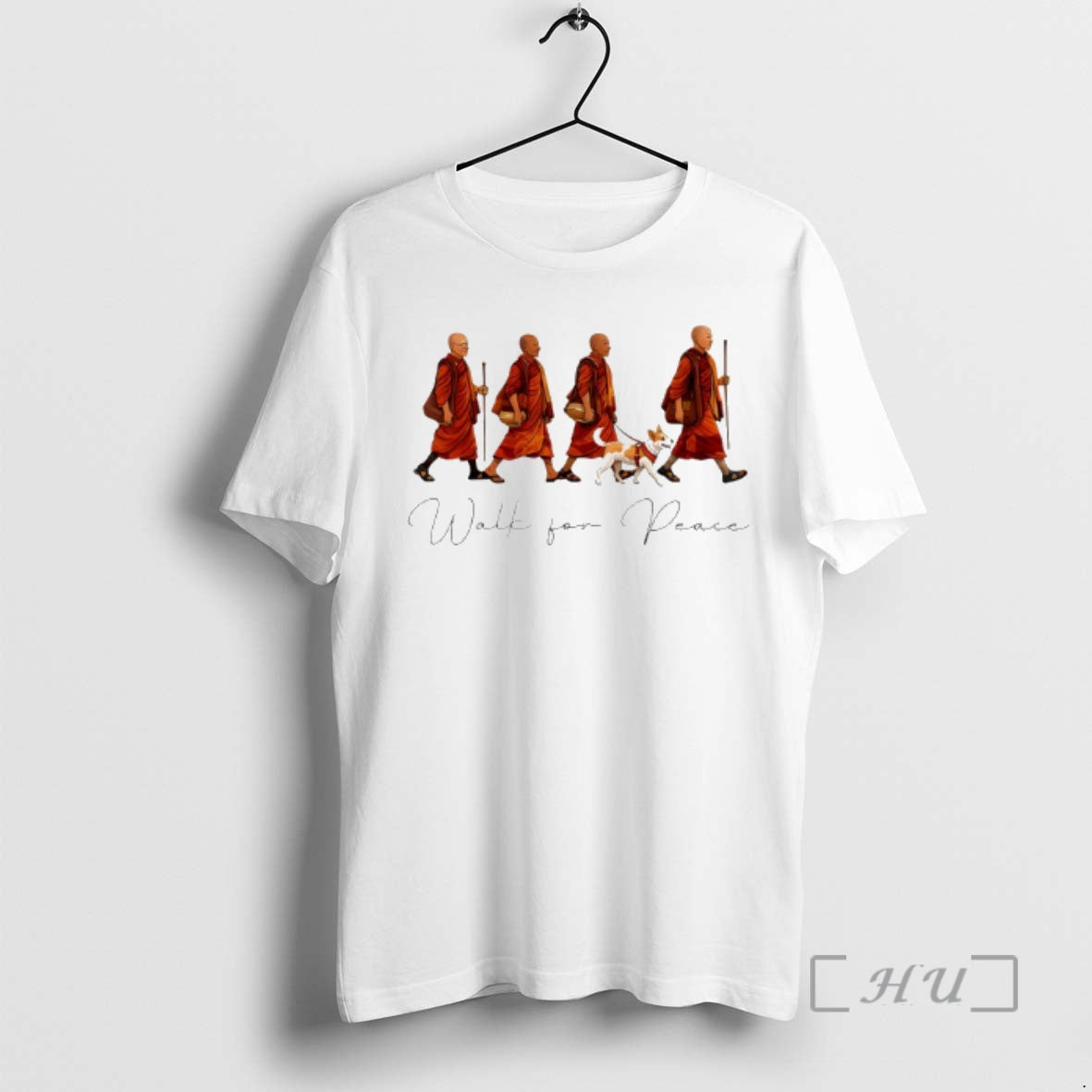 Officials Peace Walking Monks And Aloka Dog Walk For Peace Funny Premium T Shirts Sweater Hoodie, Sweatshirt | PodTeesHub.com