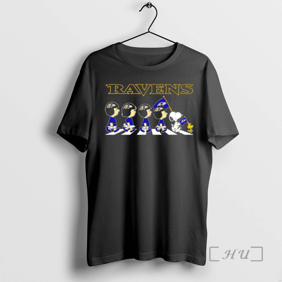 Officials Peanuts X Baltimore Ravens Football Flag Walking T-Shirts, Hoodie, Sweatshirt | PodTeesHub.com
