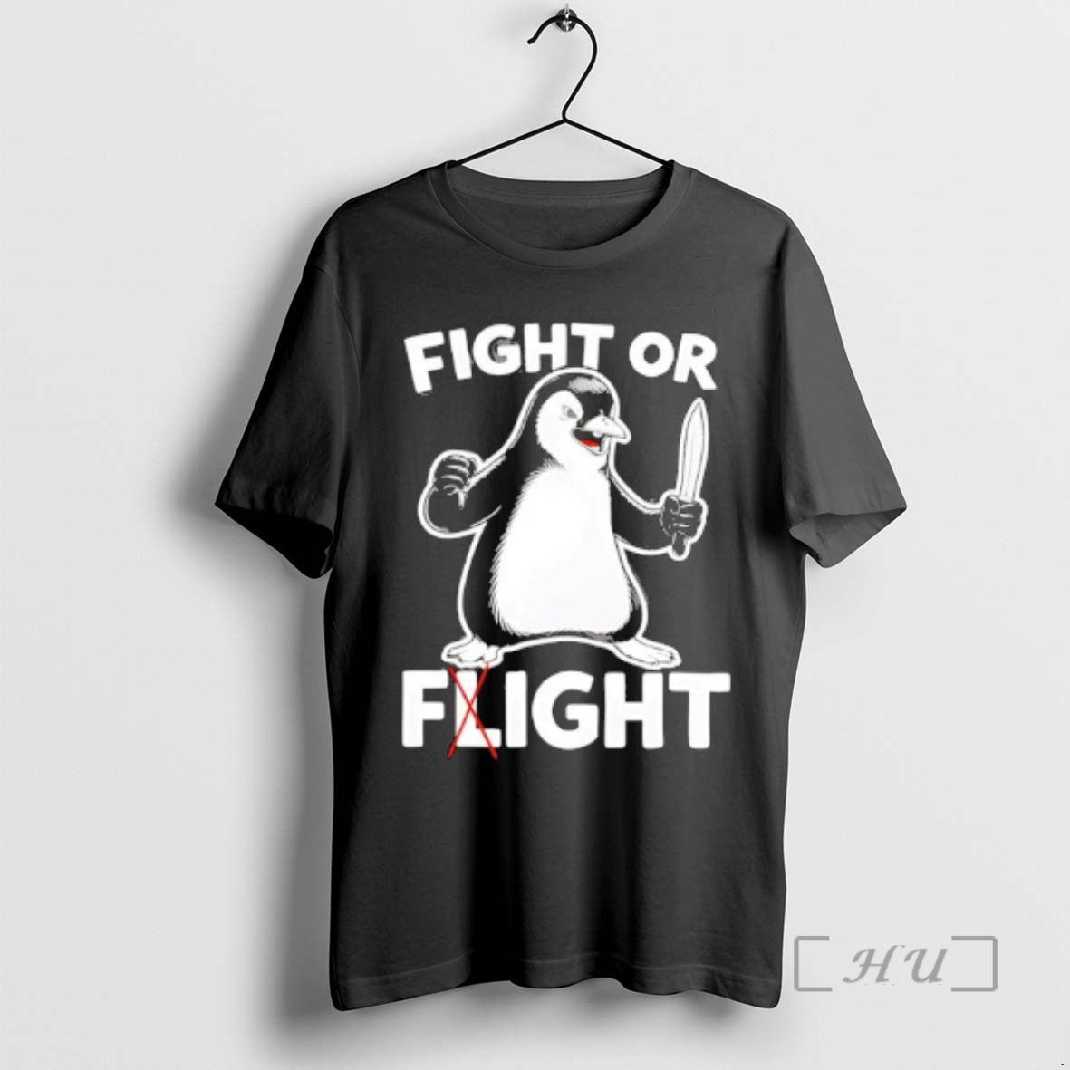 Officials Penguin Fight Or Flight Meme T-Shirts, Hoodie, Sweatshirt | PodTeesHub.com