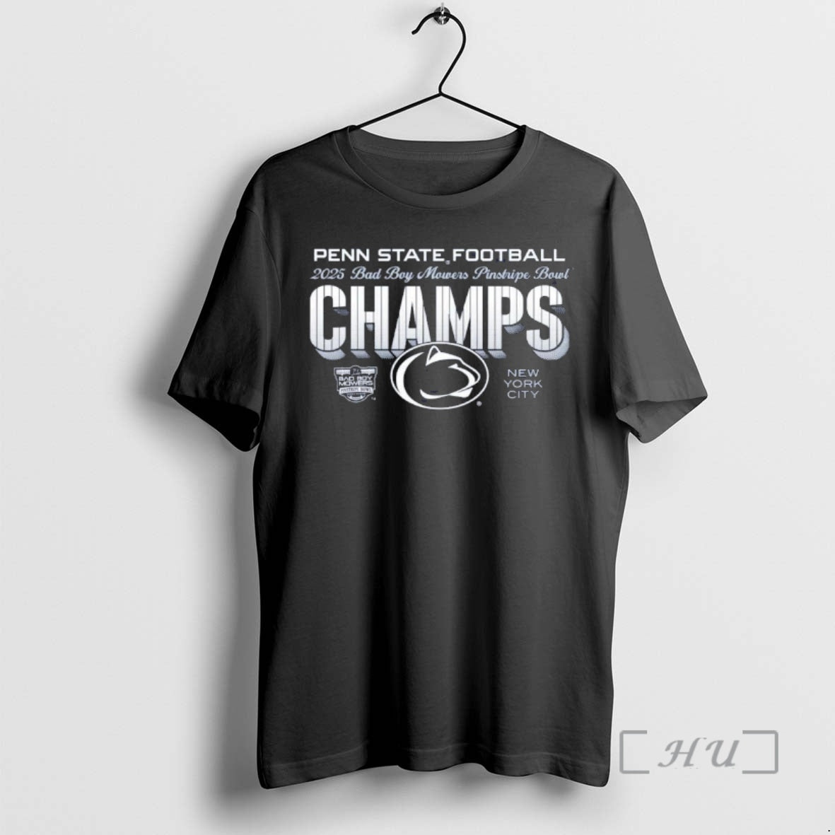 Officials Penn State 2025 Pinstripe Bowl Champs T-Shirts, Hoodie, Sweatshirt | PodTeesHub.com