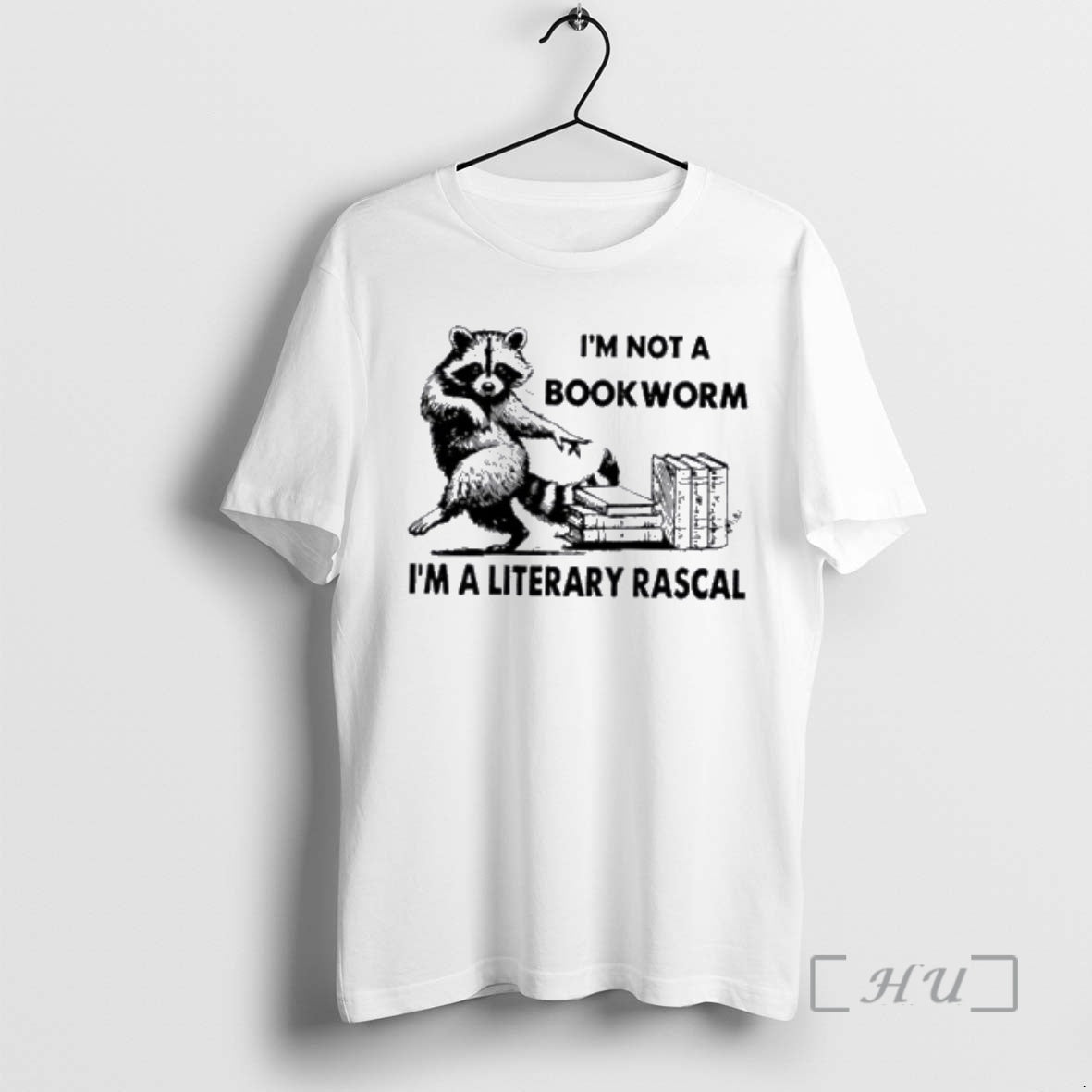 Officials Raccoon Im Not A Bookworm Im A Literary Rascal T-Shirts, Hoodie, Sweatshirt | PodTeesHub.com