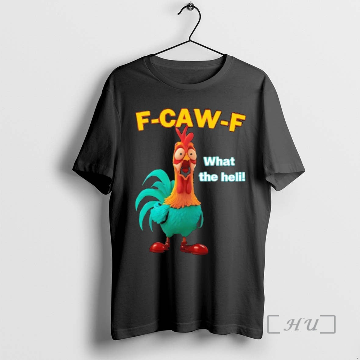 Officials Rooster Frightened F Caw F What The Heli Funny T-Shirts, Hoodie, Sweatshirt | PodTeesHub.com