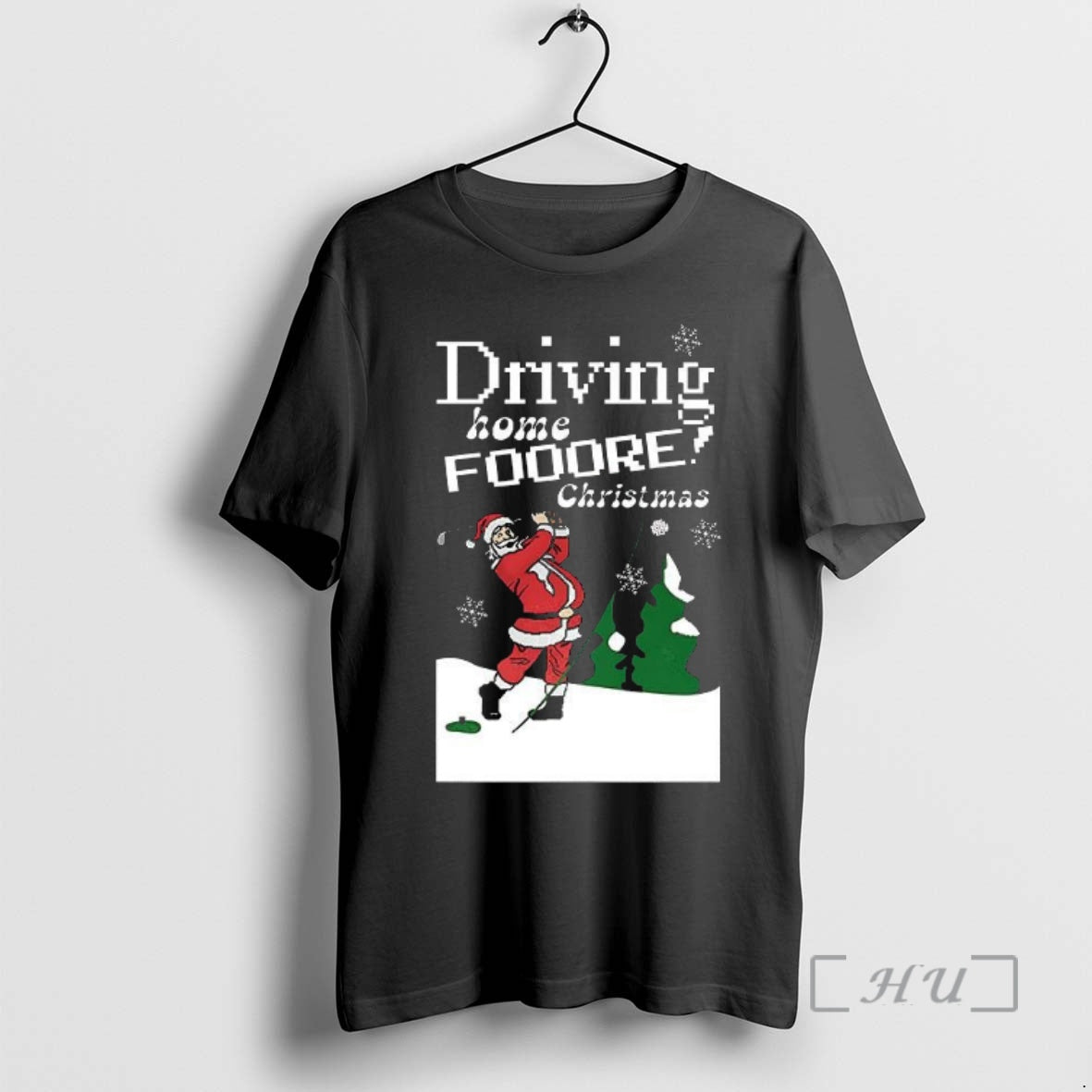 Officials Santa Driving Home Fooore Christmas Funny Golf Xmas T-Shirts, Hoodie, Sweatshirt | PodTeesHub.com