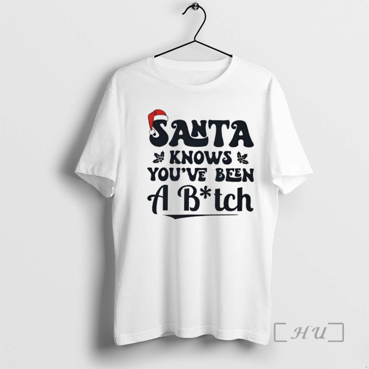 Officials Santa Knowsk Youve Been A Bitch Christmas T-Shirts, Hoodie, Sweatshirt | PodTeesHub.com