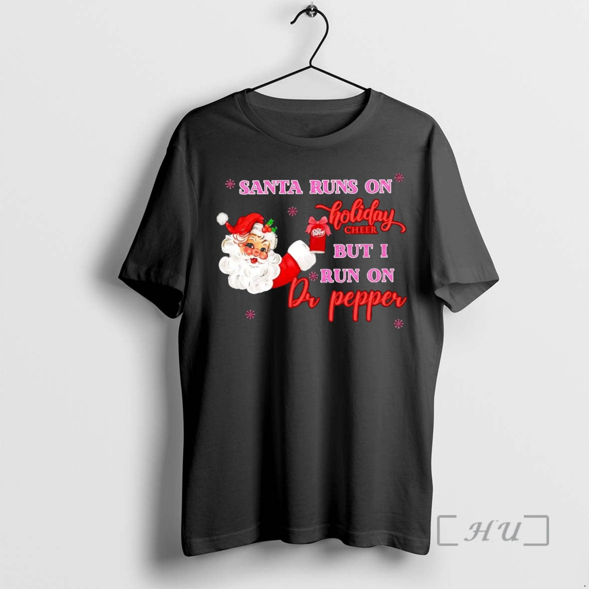 Officials Santa Runs On Holiday Cheer But I Run On Dr Pepper Christmas Premium T-Shirts, Hoodie, Sweatshirt | PodTeesHub.com