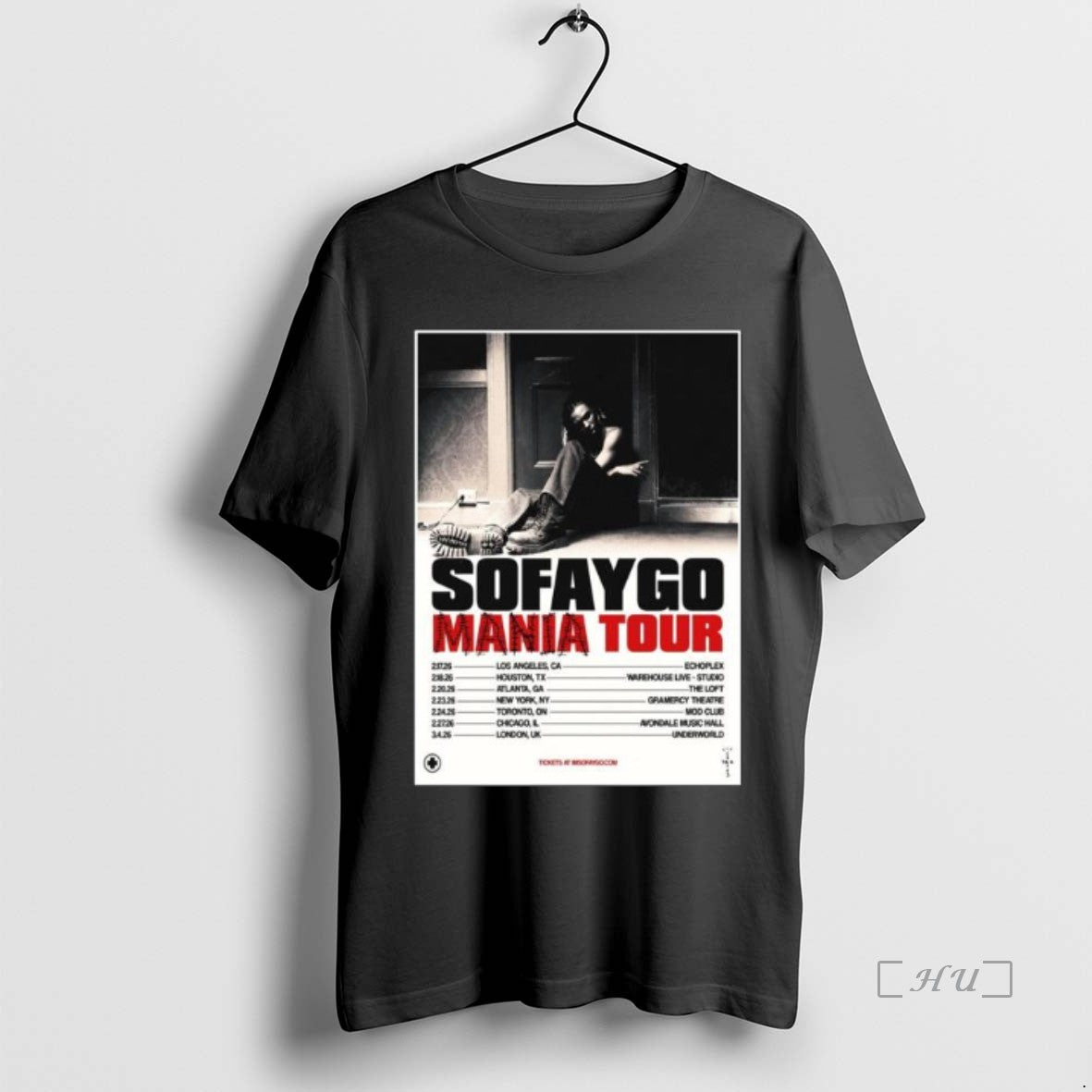 Officials Sofaygo Mania Tour 2026 Long Sleve T-Shirts, Hoodie, Sweatshirt | PodTeesHub.com