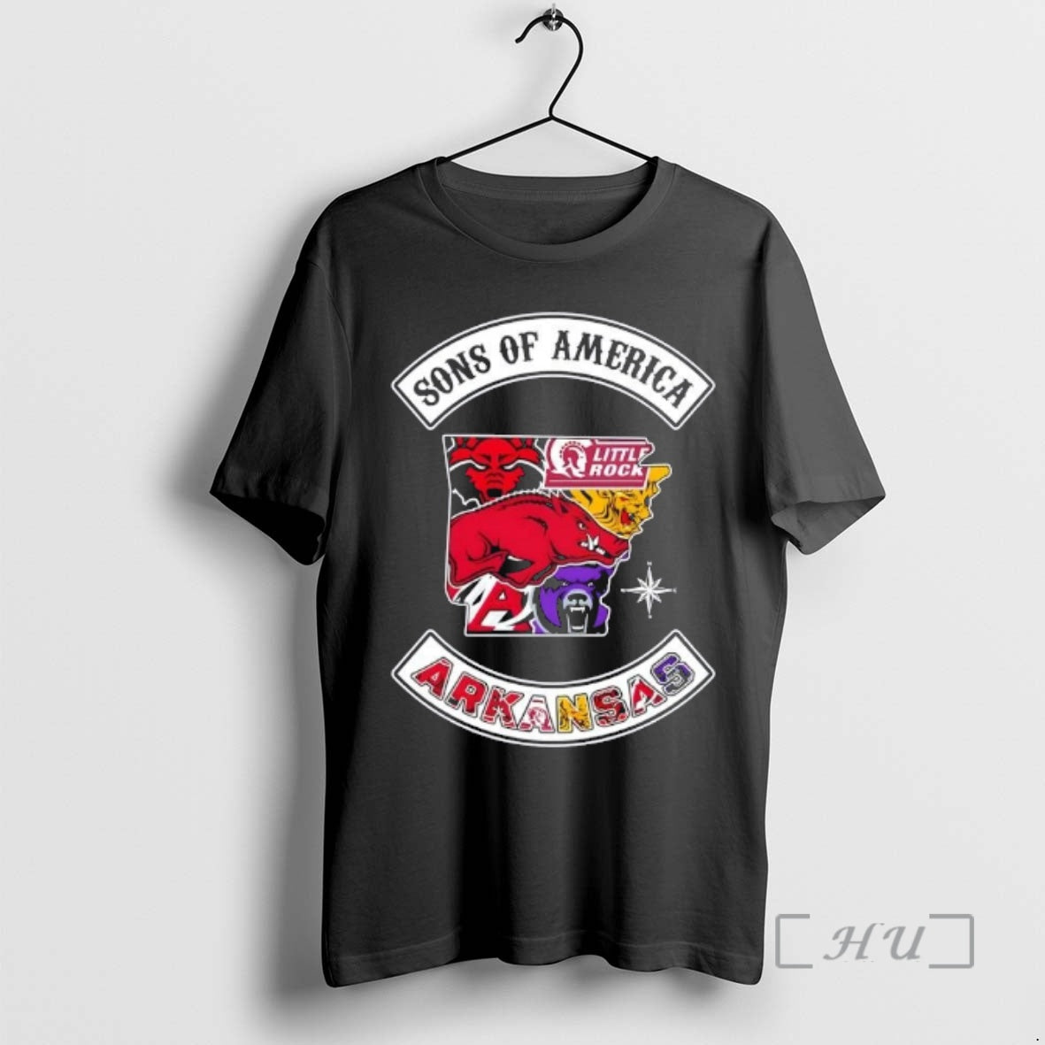 Officials Son Of America Arkansas Map Sports Logos Combine T-Shirts, Hoodie, Sweatshirt | PodTeesHub.com
