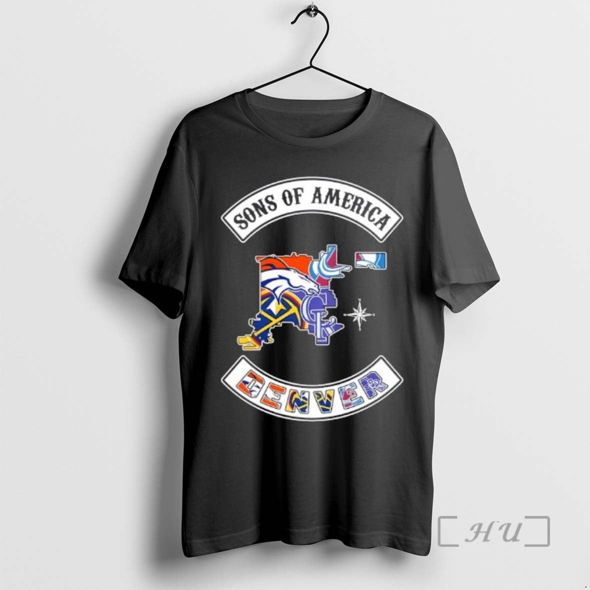 Officials Son Of America Denver Map Sports Logos Combine T-Shirts, Hoodie, Sweatshirt | PodTeesHub.com